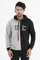 Men's Hoodie (Grey Black)
